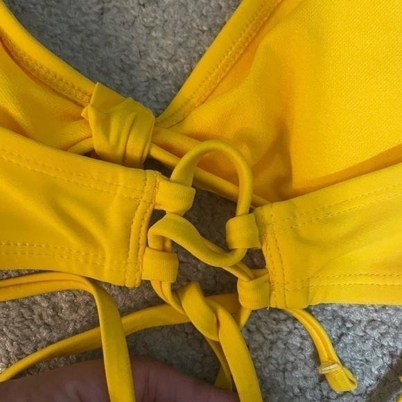 Xhilaration Yellow Bikini Top size Small - Picture 4 of 7